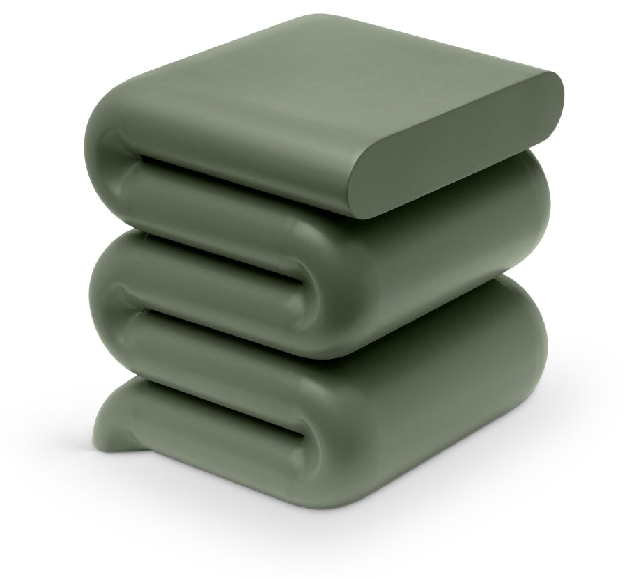 Roland Iron End Table - Green