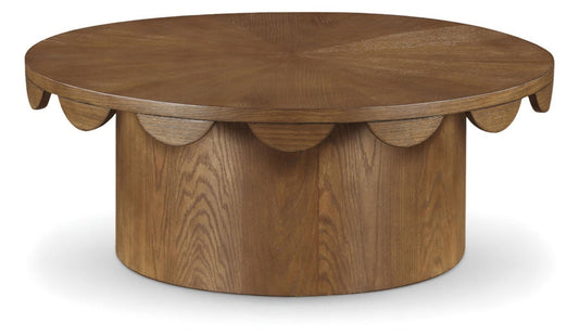 Dahlia Oak Veneer Coffee Table - Brown