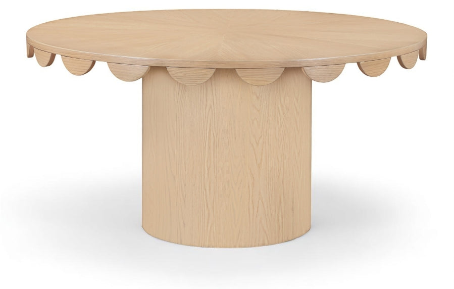 Dahlia 60" Oak Veneer Dining Table - Natural