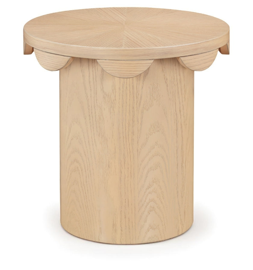 Dahlia Oak Veneer End Table - Natural