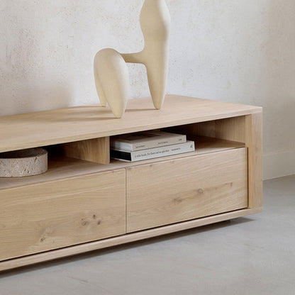 Oak Shadow Media Cabinet