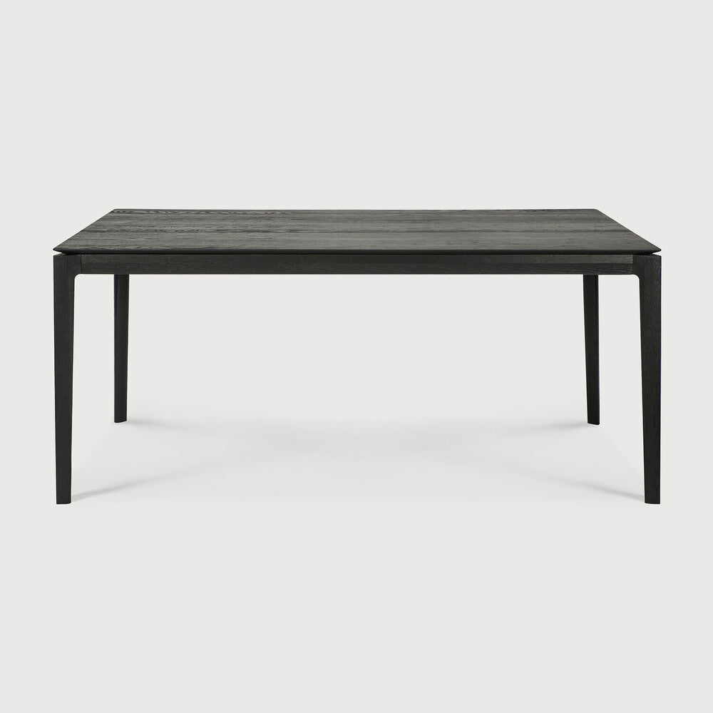 71" Oak Black Bok Dining Table