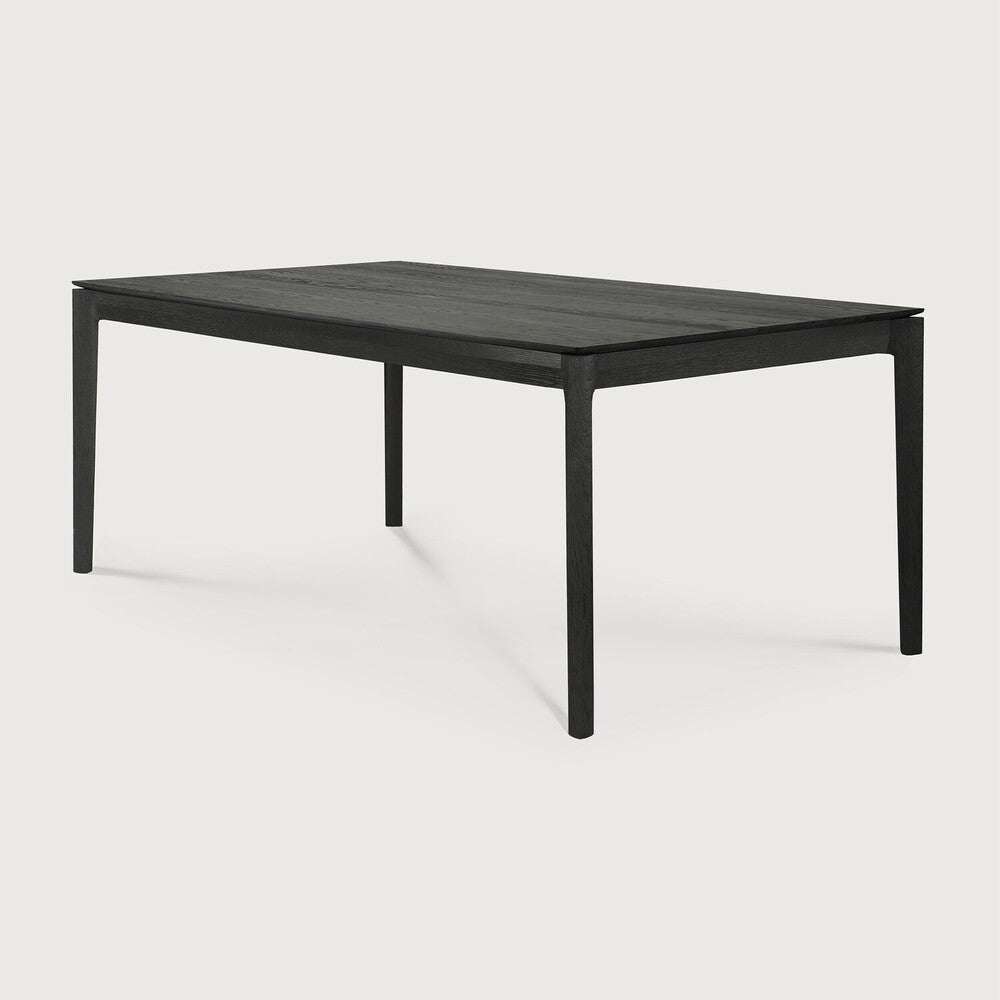71" Oak Black Bok Dining Table
