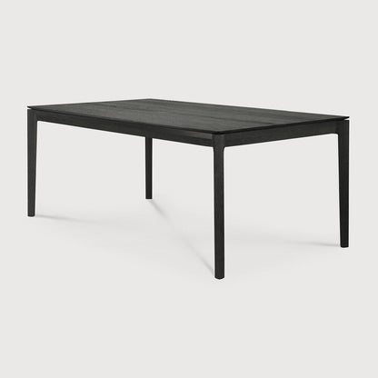 71" Oak Black Bok Dining Table