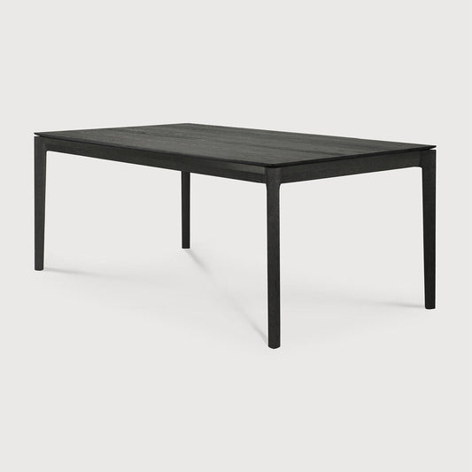 71" Oak Black Bok Dining Table
