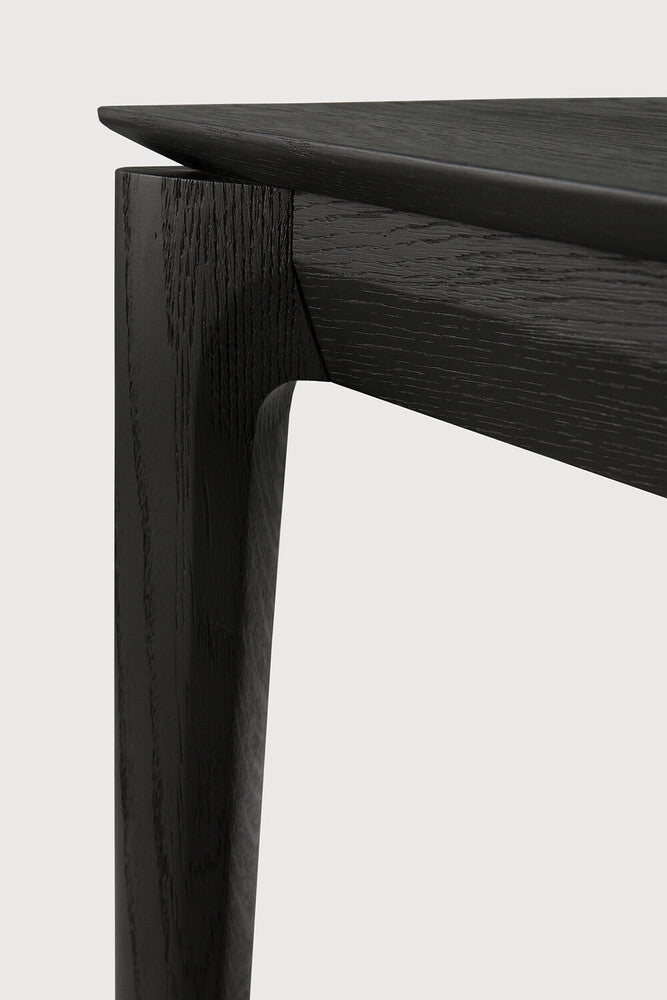 71" Oak Black Bok Dining Table