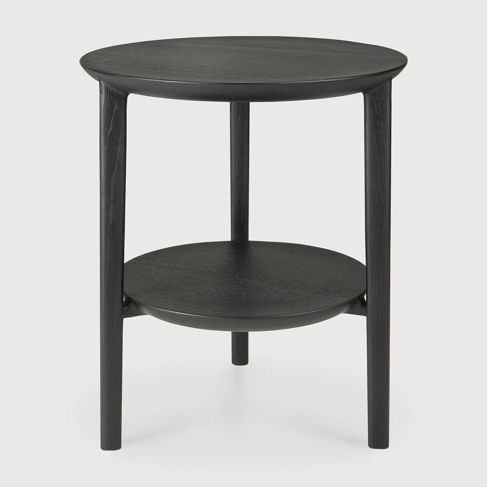 Oak Black Bok Side Table