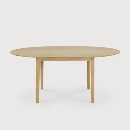 Oak Round Bok Extendable Dining Table