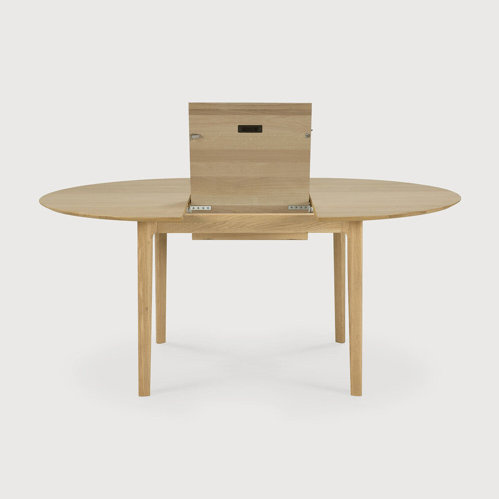 Oak Round Bok Extendable Dining Table