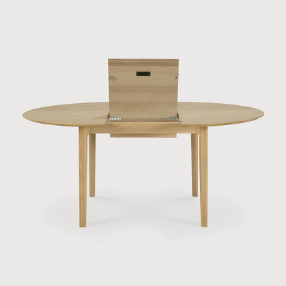 Oak Round Bok Extendable Dining Table