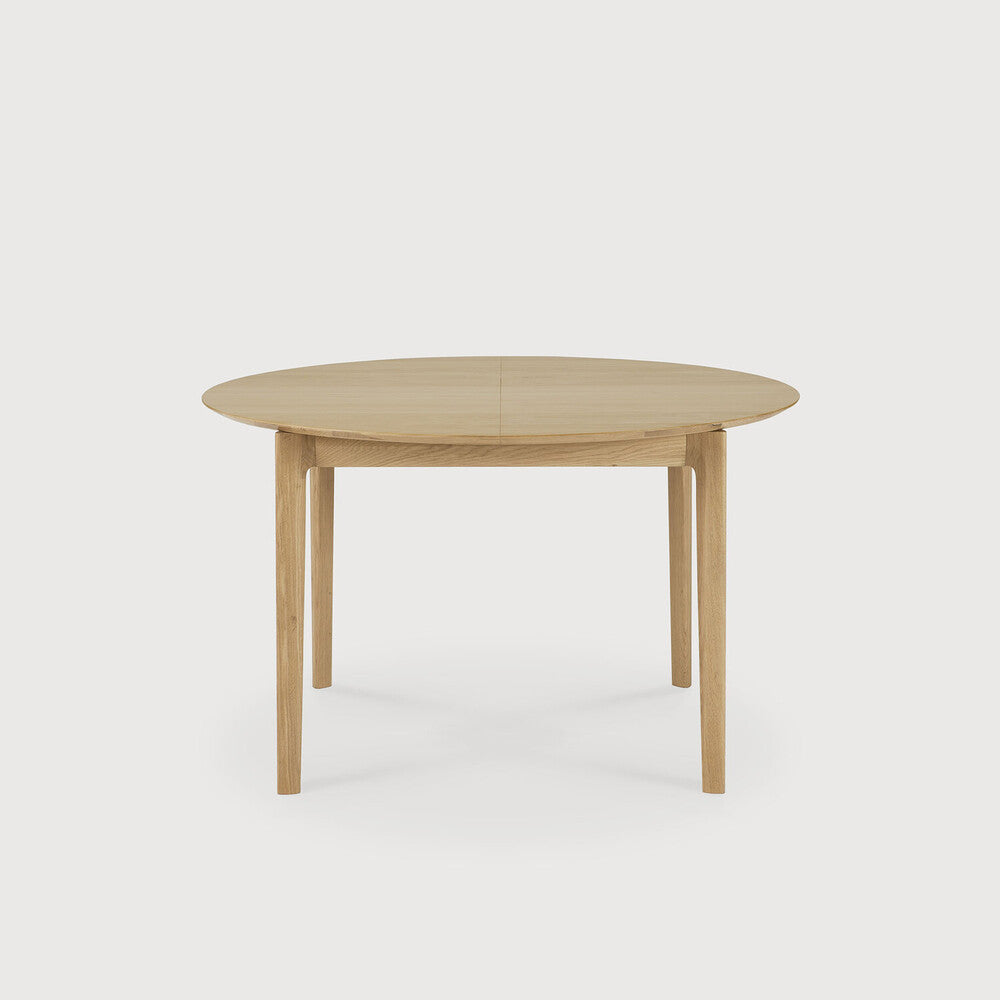 Oak Round Bok Extendable Dining Table