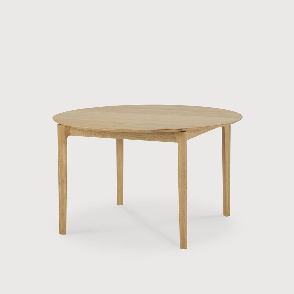Oak Round Bok Extendable Dining Table
