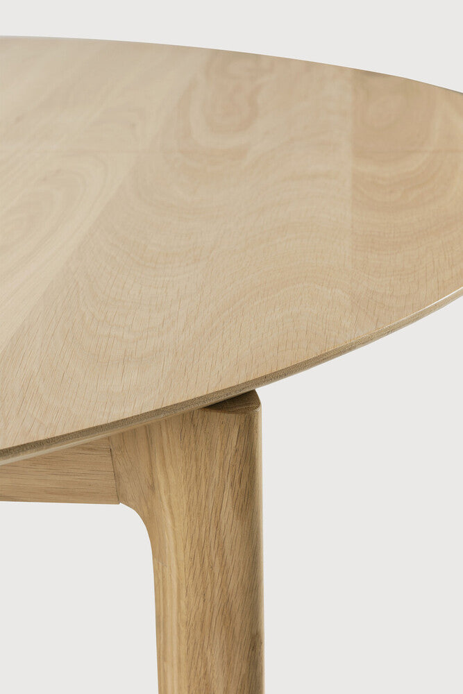 Oak Round Bok Extendable Dining Table