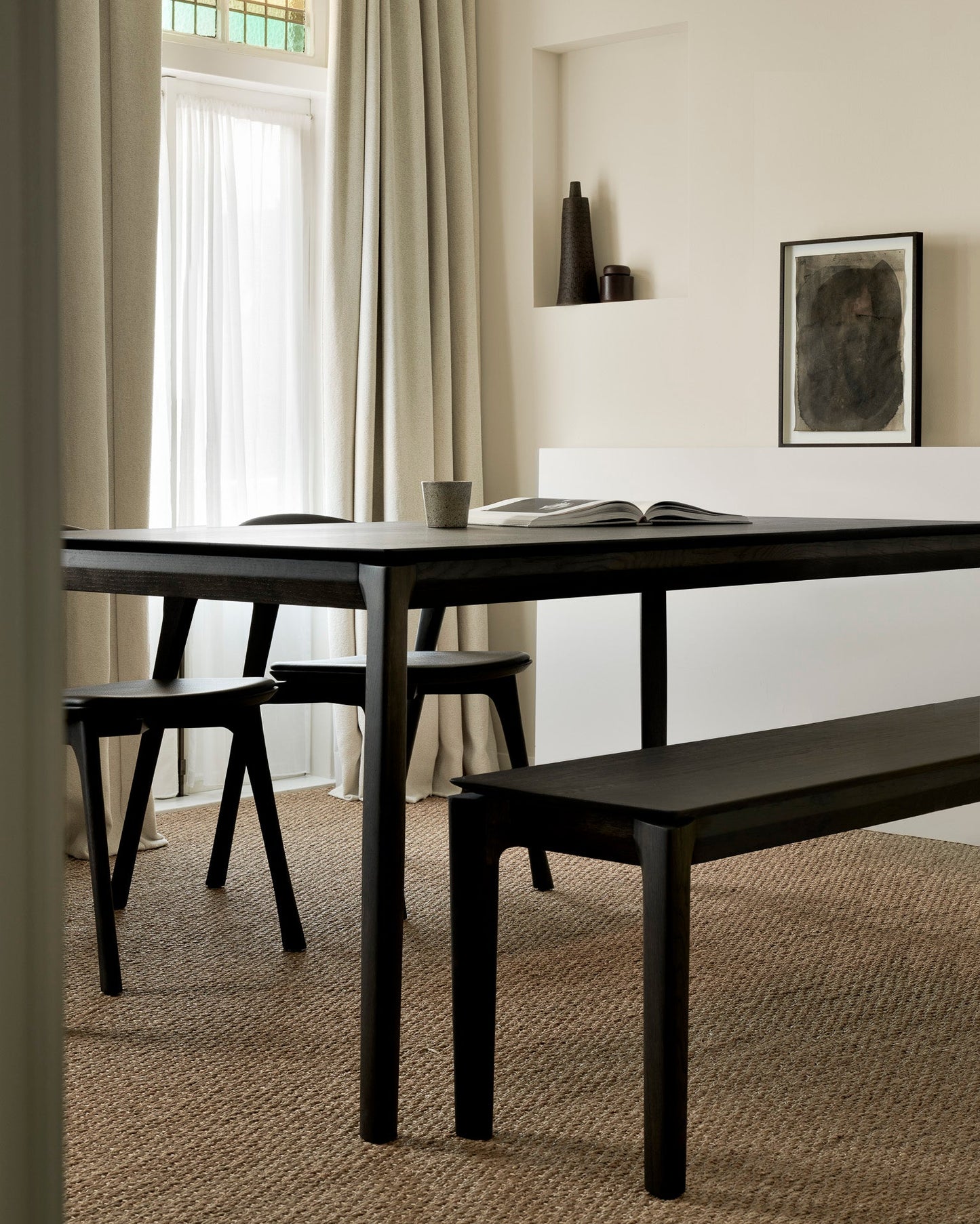 Oak Brown Bok Dining Table