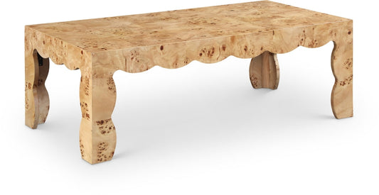 Vassa Burl Veneer Coffee Table - Natural Burl