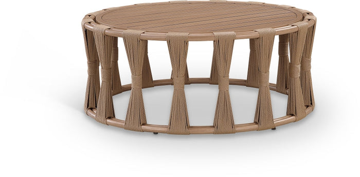 San Pietro Aluminum Outdoor Patio Coffee Table - Natural
