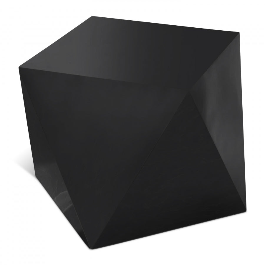 Gemma Stainless Steel End / Side Table - Black