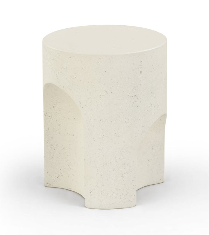 Olira Concrete And Fiberglass Indoor / Outdoor Patio Coffee Table - Cream