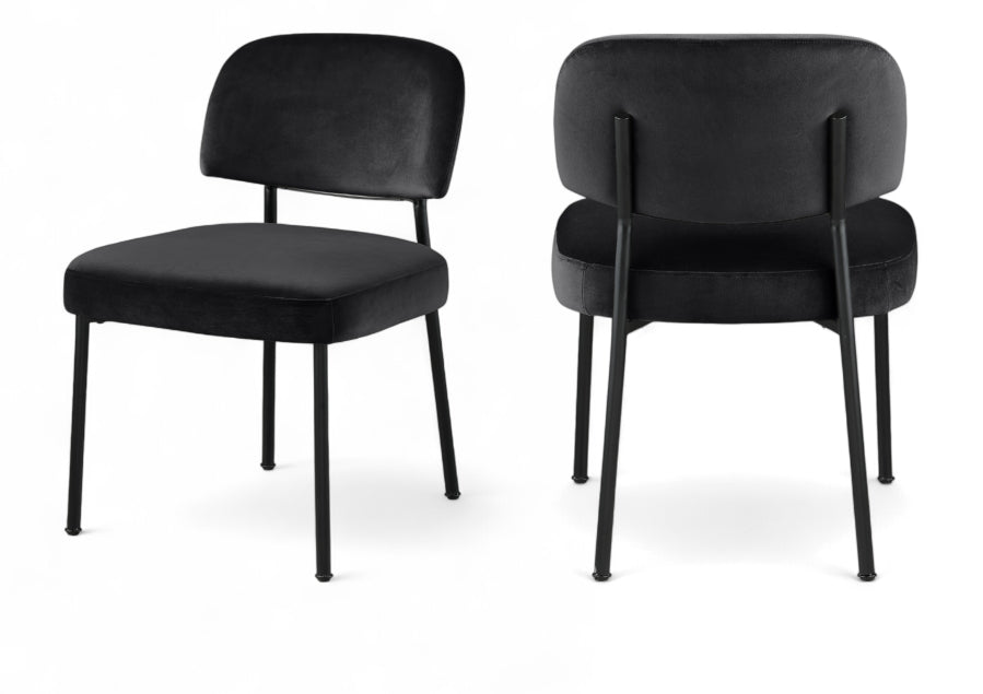 Zarelle Performance Fabric Upholstered Dining Chair - Black