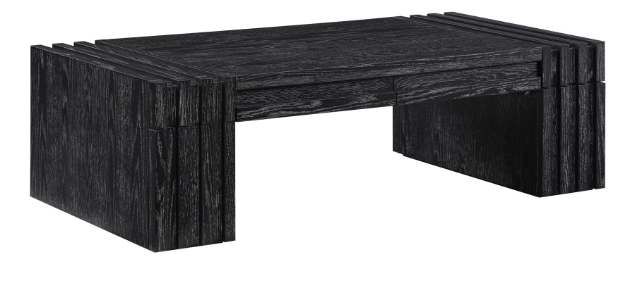 Stanton Oak Veneer And Solid Wood Coffee Table - Black