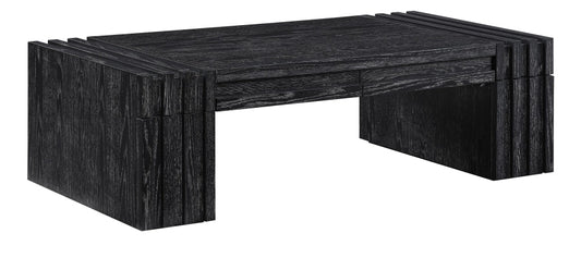 Stanton Oak Veneer And Solid Wood Coffee Table - Black