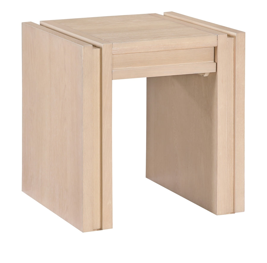 Stanton Oak Veneer And Solid Wood End / Side Table - Natural