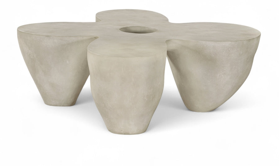 Fiore Concrete Indoor/Outdoor Coffee Table - Beige