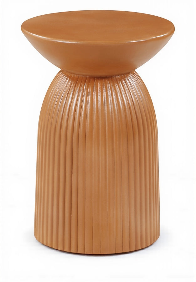 Opani Concrete Indoor/Outdoor End Table - Terracotta