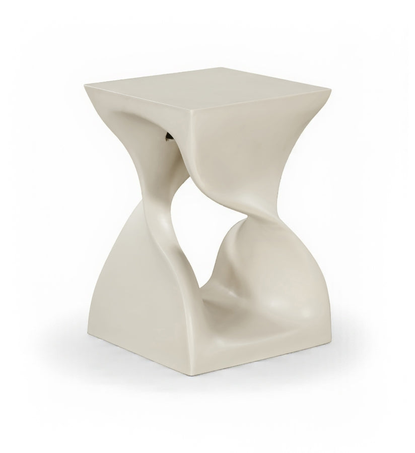 Jula Concrete Indoor/Outdoor End Table - Taupe