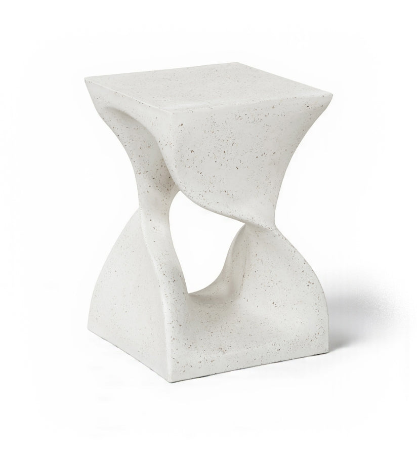 Jula Concrete Indoor/Outdoor End Table - Terrazzo