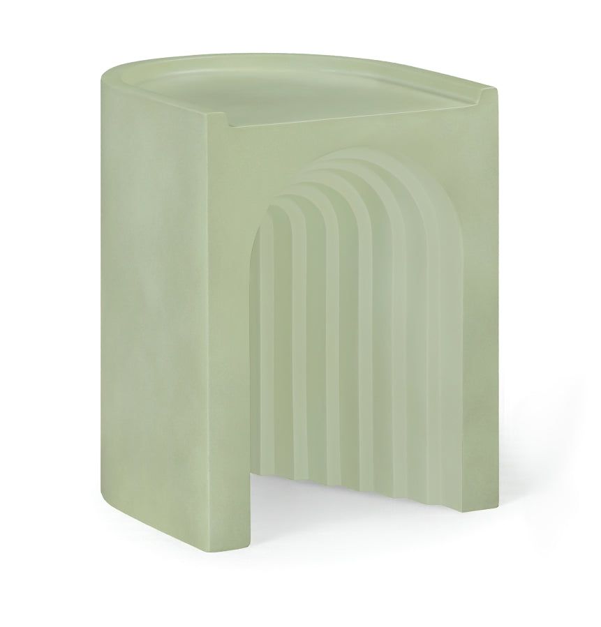 Avenda Concrete Indoor/Outdoor End Table - Green