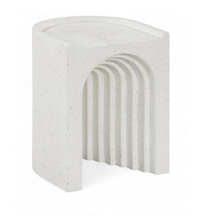 Avenda Concrete Indoor/Outdoor End Table - Terrazzo