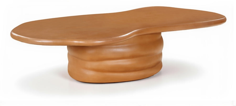 Branna Concrete Indoor/Outdoor Coffee Table - Terracotta