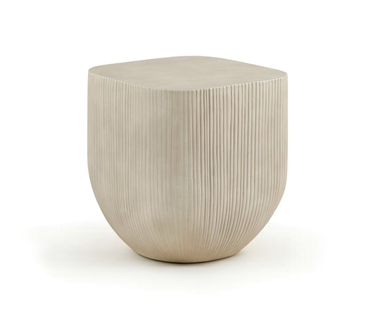 Sonara Concrete Indoor/Outdoor End / Side Table - Beige