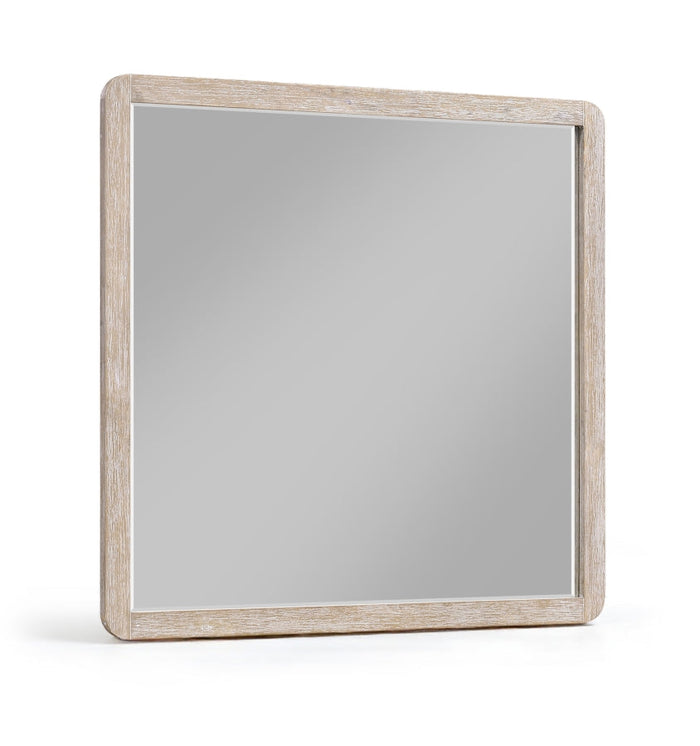 Adagio Solid Wood And Oak Veneer Framed Mirror - Natural