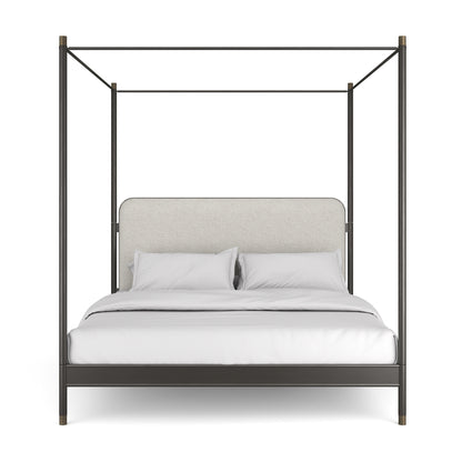 Campaign King Bed With Canopy