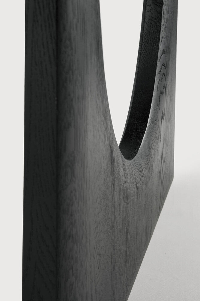 Oak Black Geometric Dining Table