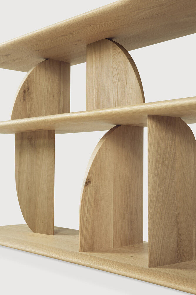 Natural Geometric Sofa Console