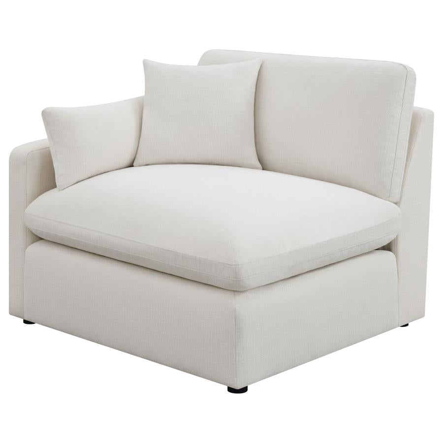 Hobson 5-Piece Upholstered Modular Sectional Sofa Ivory