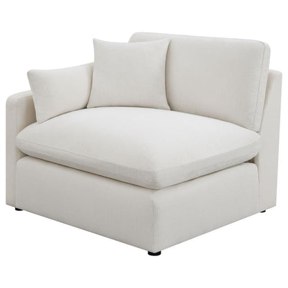 Hobson 5-Piece Upholstered Modular Sectional Sofa Ivory