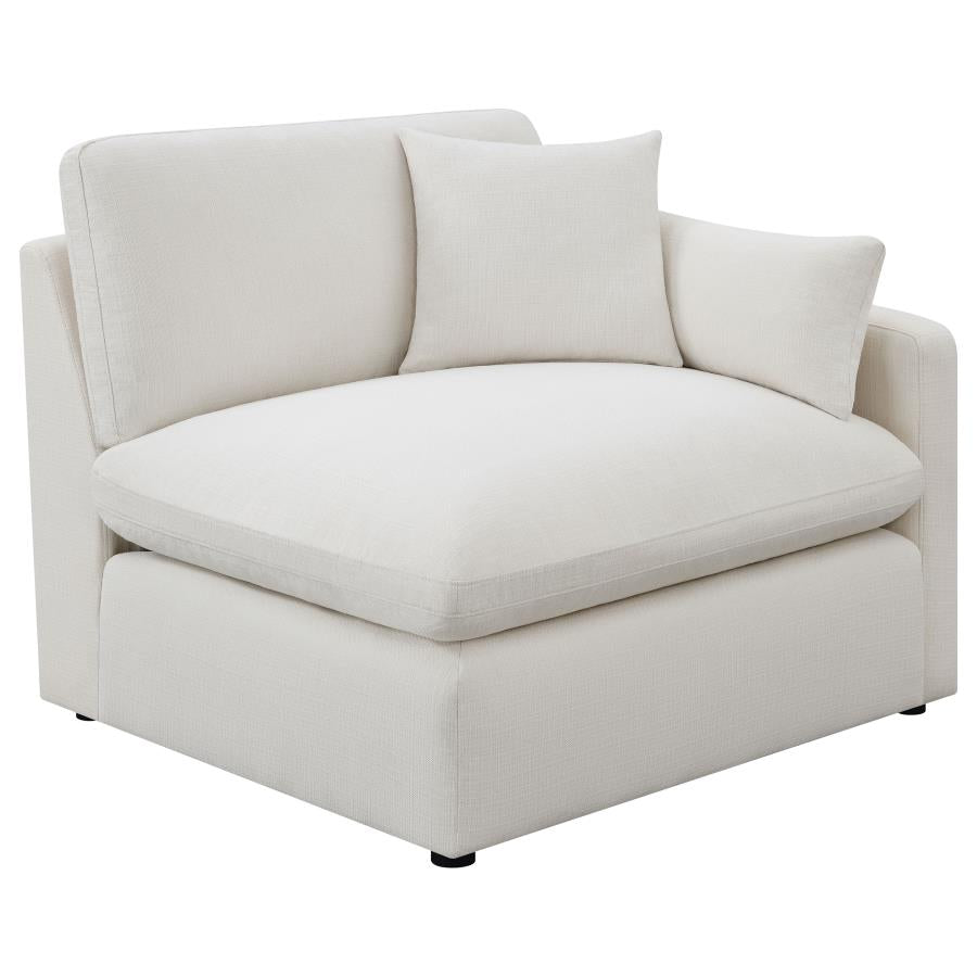 Hobson 5-Piece Upholstered Modular Sectional Sofa Ivory
