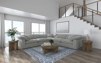 RALEIGH 5-PIECE BOUCLE UPHOLSTERED GREY