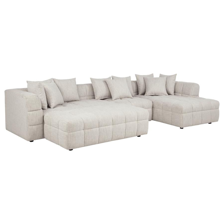 AMARA 4-PIECE UPHOLSTERED SECTIONAL SOFA