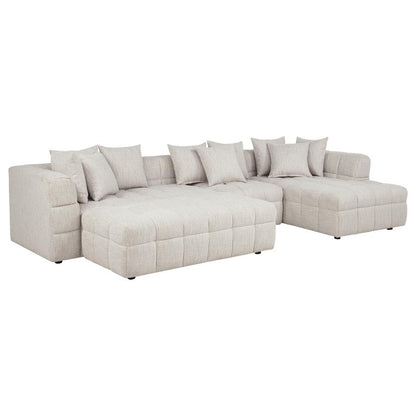 AMARA 4-PIECE UPHOLSTERED SECTIONAL SOFA