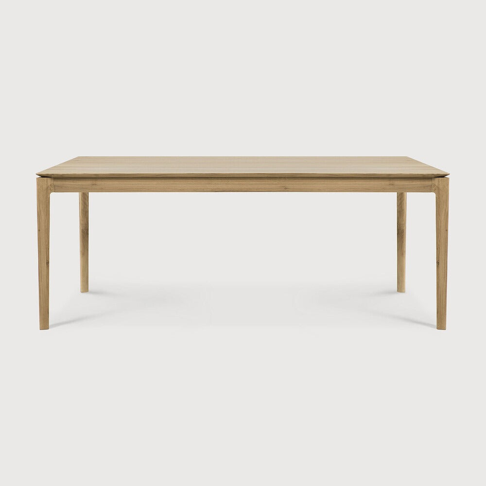 79" Varnished Oak Bok Dining Table