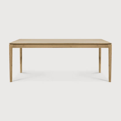 79" Varnished Oak Bok Dining Table