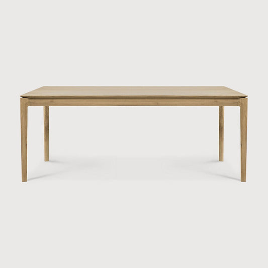 79" Varnished Oak Bok Dining Table