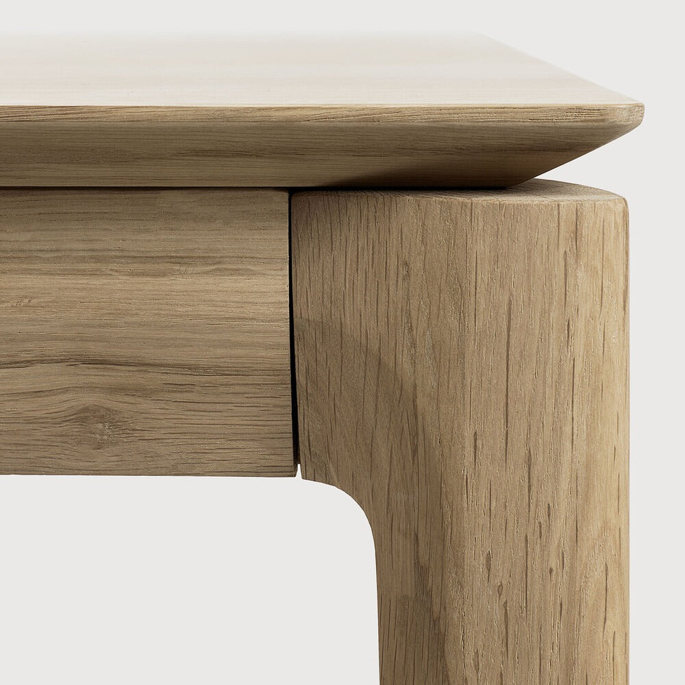 79" Varnished Oak Bok Dining Table