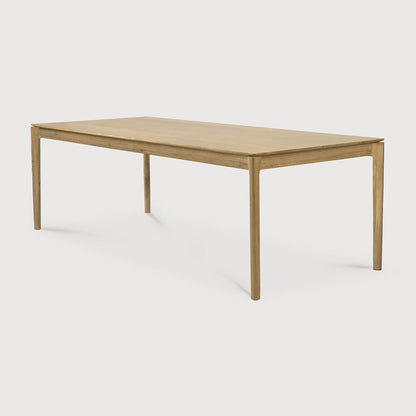 79" Varnished Oak Bok Dining Table