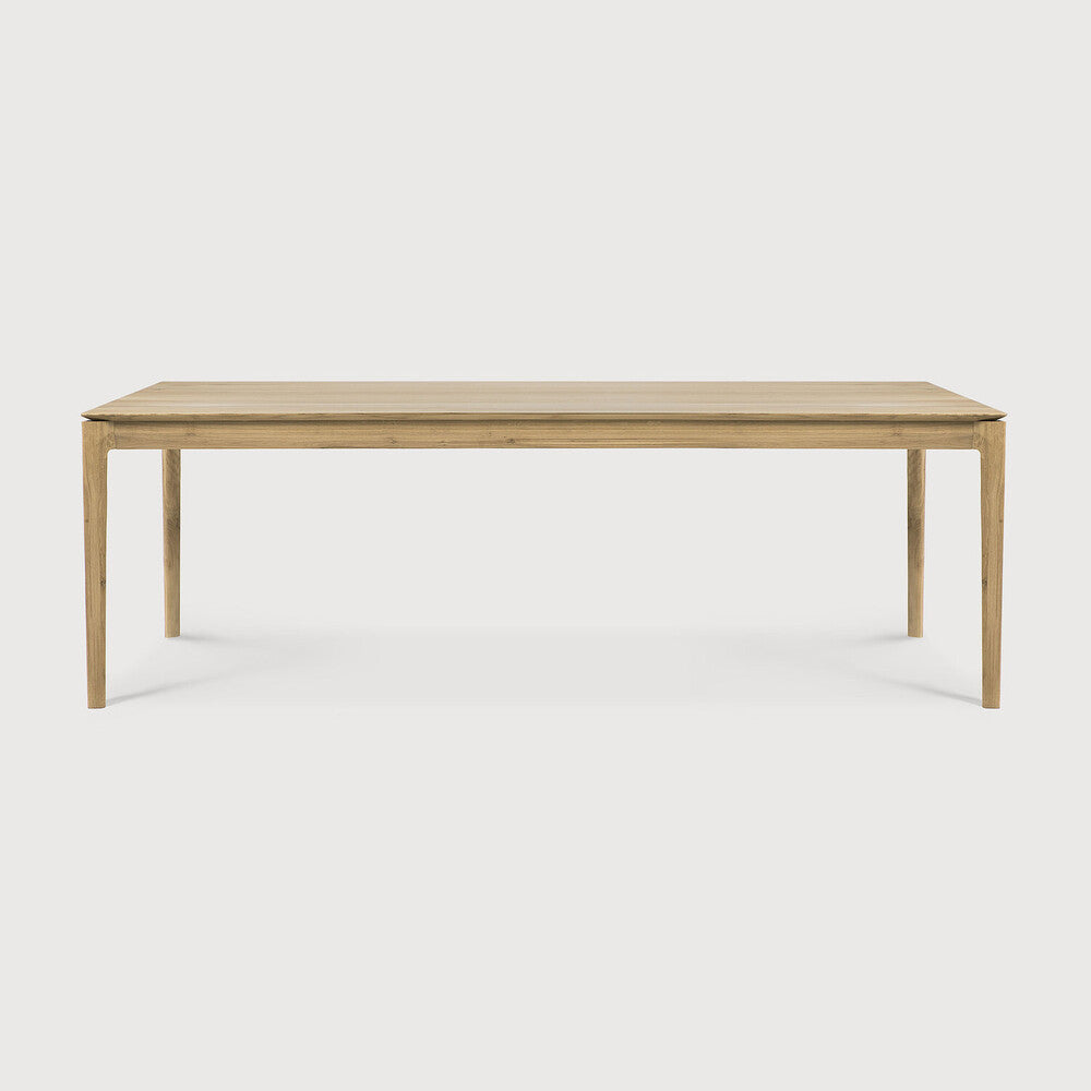 95" Varnished Oak Bok Dining Table